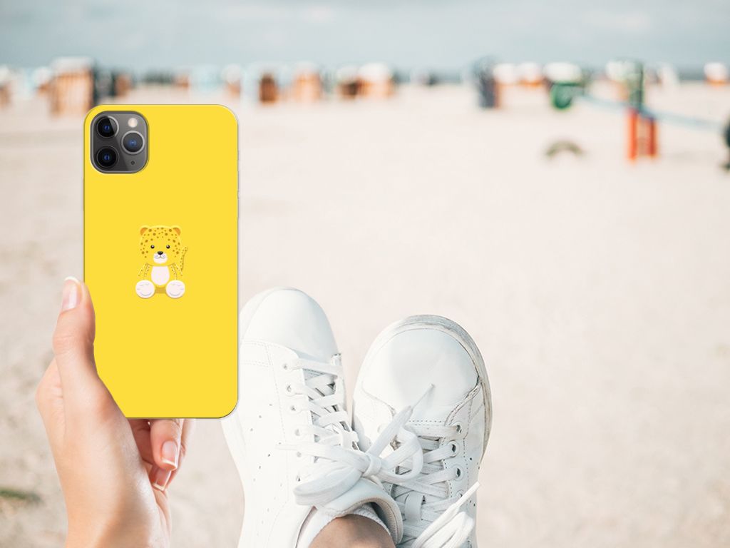 Apple iPhone 11 Pro Max Telefoonhoesje met Naam Baby Leopard
