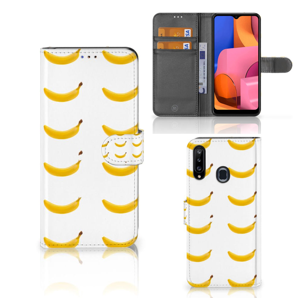Samsung Galaxy A20s Book Cover Banana