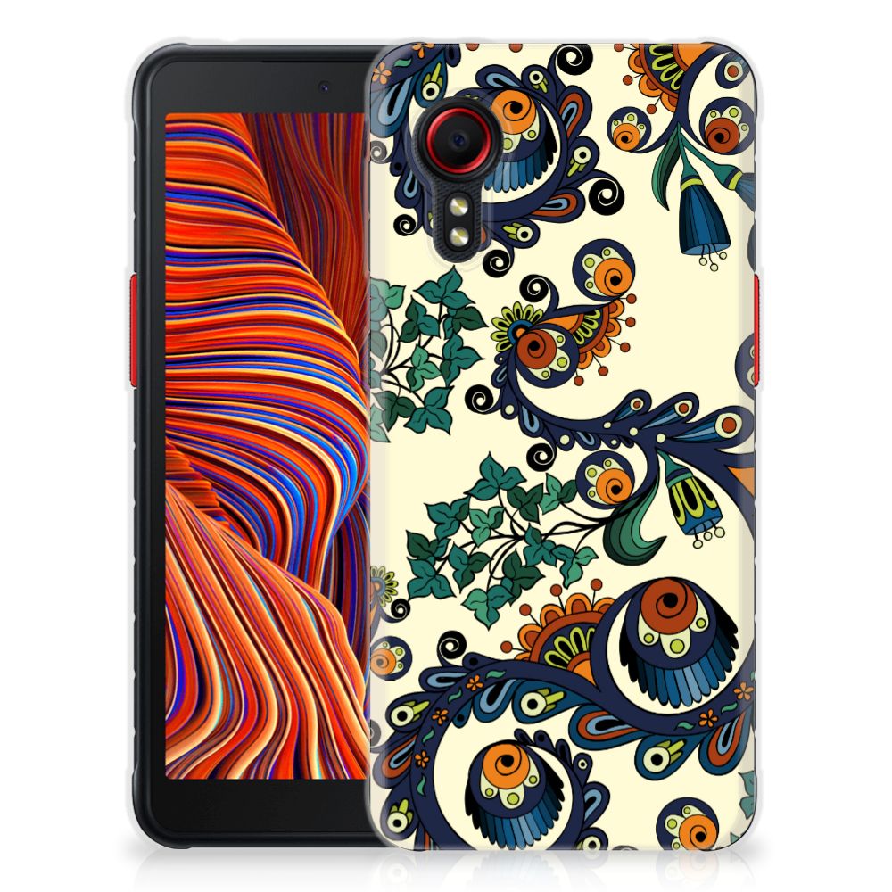 Siliconen Hoesje Samsung Galaxy Xcover 5 Barok Flower B2C Telecom