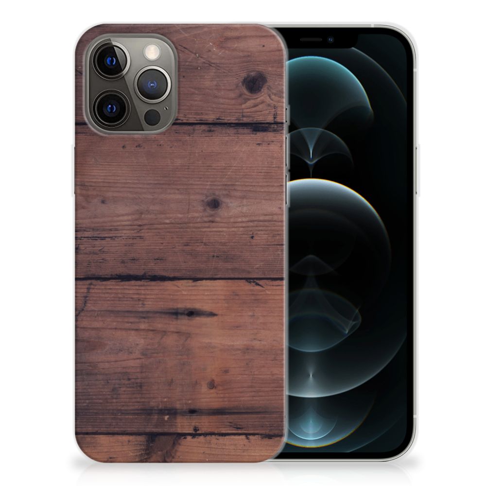iPhone 12 Pro Max Bumper Hoesje Old Wood B2C Telecom