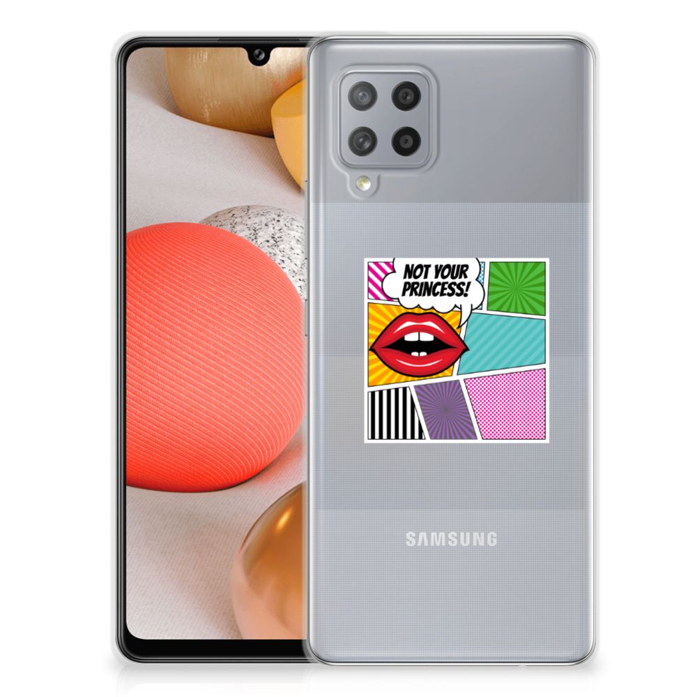 Samsung Galaxy A42 Silicone Back Cover Popart Princess