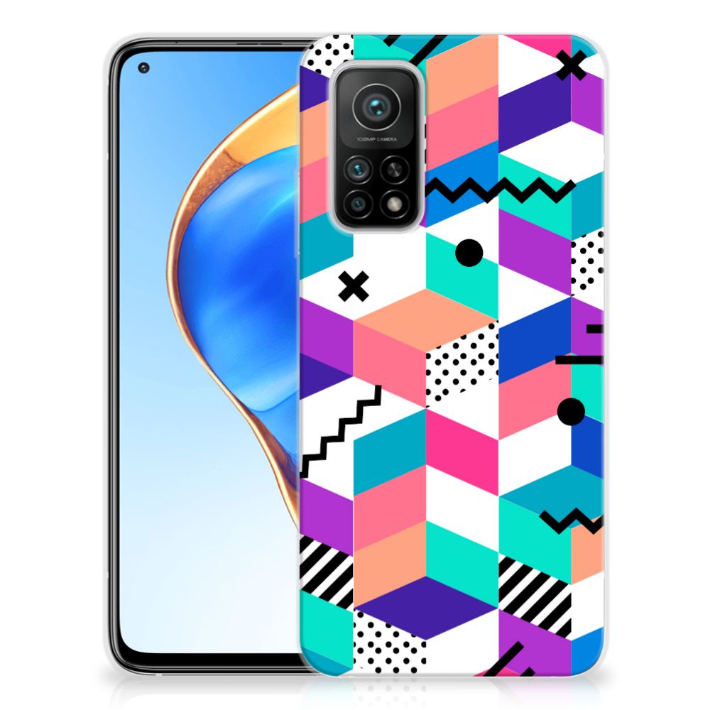 Xiaomi Mi 10T | 10T Pro TPU Hoesje Blokken Kleurrijk B2C Telecom