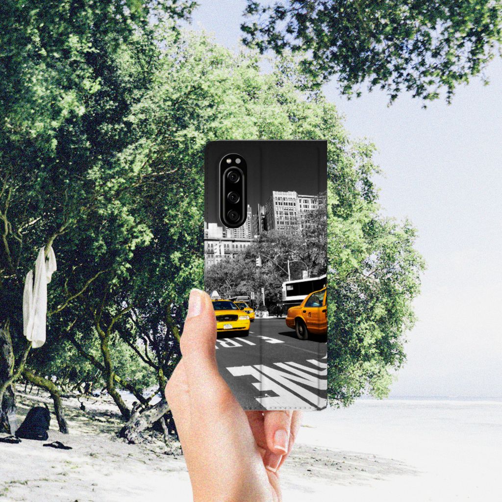 Sony Xperia 5 Book Cover New York Taxi - B2C Telecom