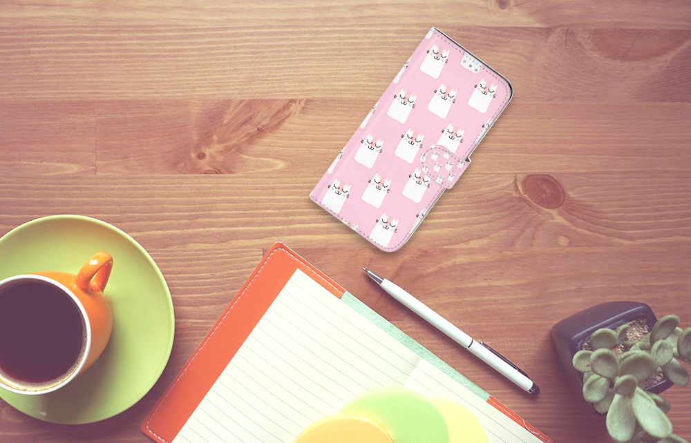 Samsung Galaxy A31 Telefoonhoesje met Pasjes Sleeping Cats