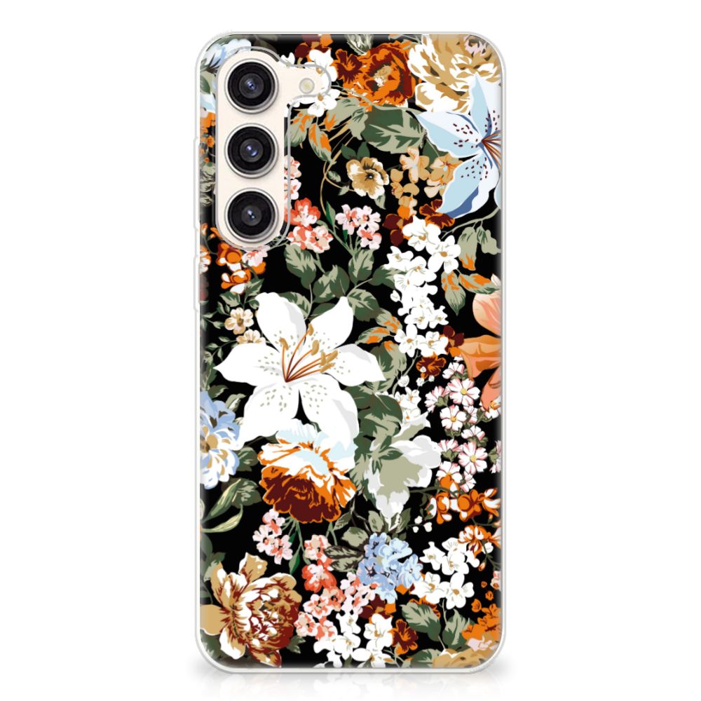 TPU Case voor Samsung Galaxy S23 Plus Dark Flowers B2C Telecom