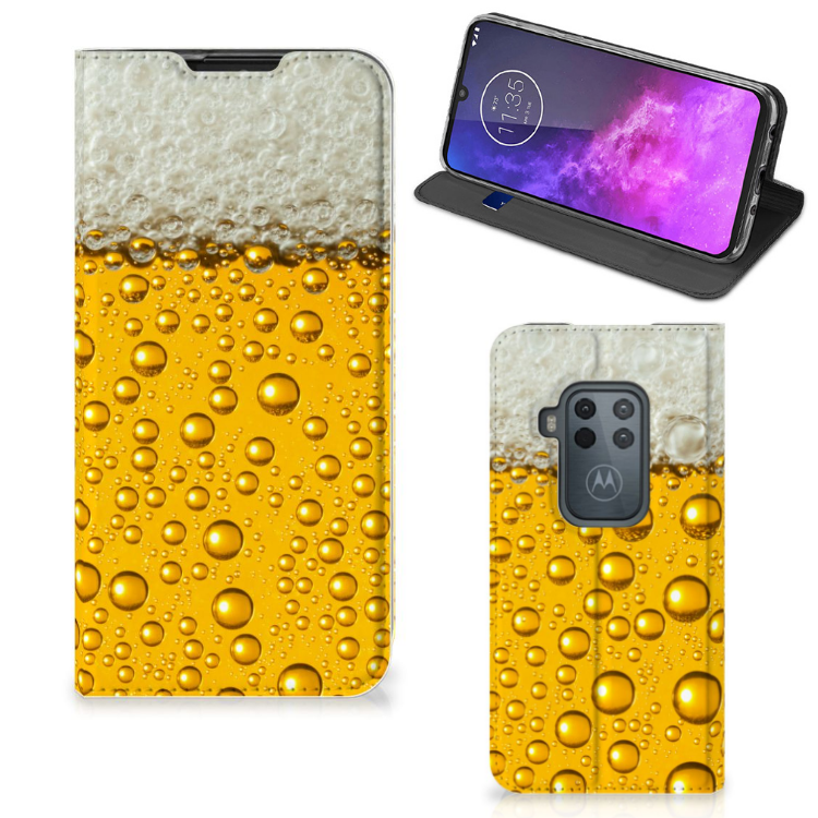 Motorola One Zoom Flip Style Cover Bier - B2C Telecom