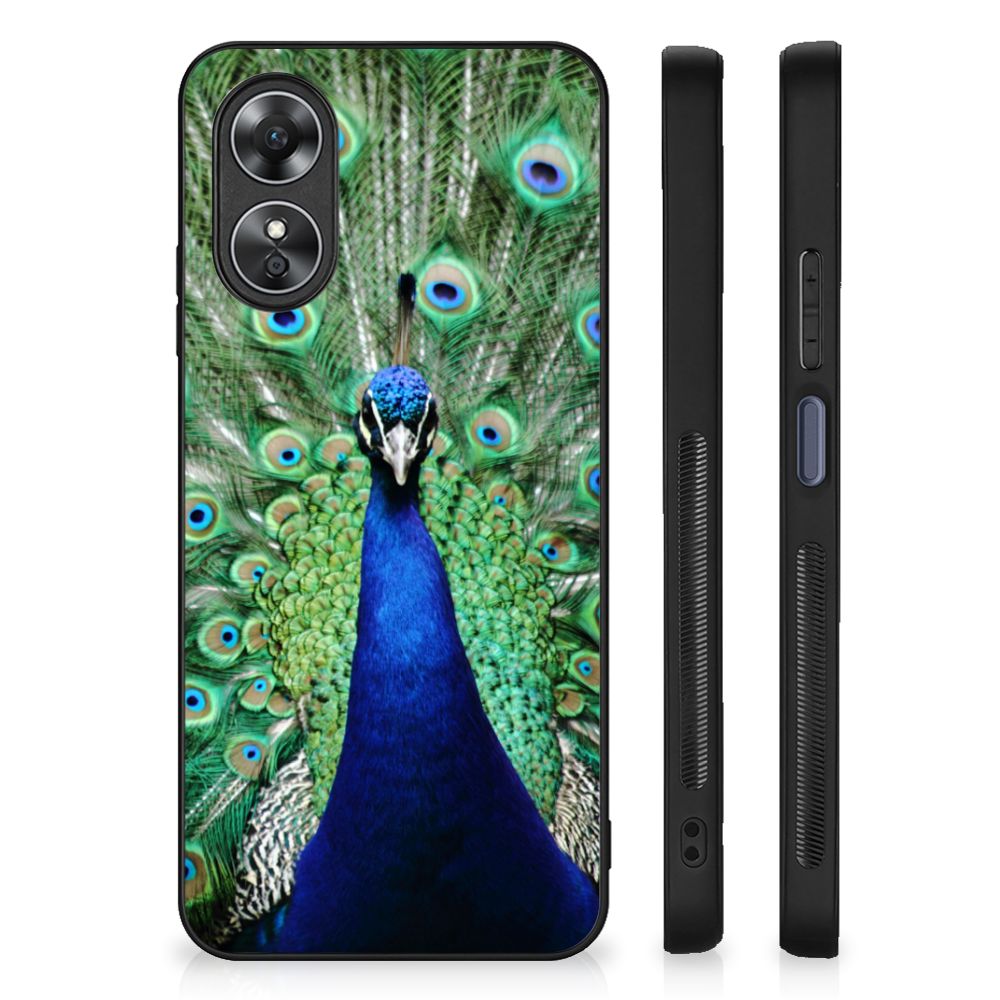 OPPO A17 Dierenprint Telefoonhoesje Pauw