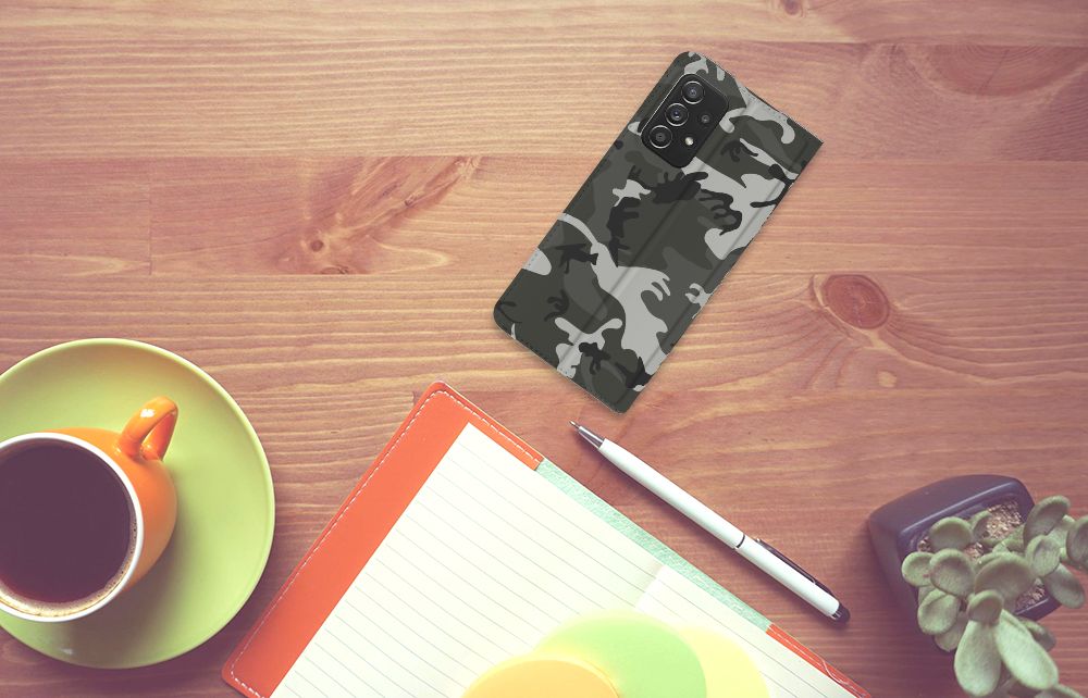 Samsung Galaxy A52 Hoesje met Magneet Army Light