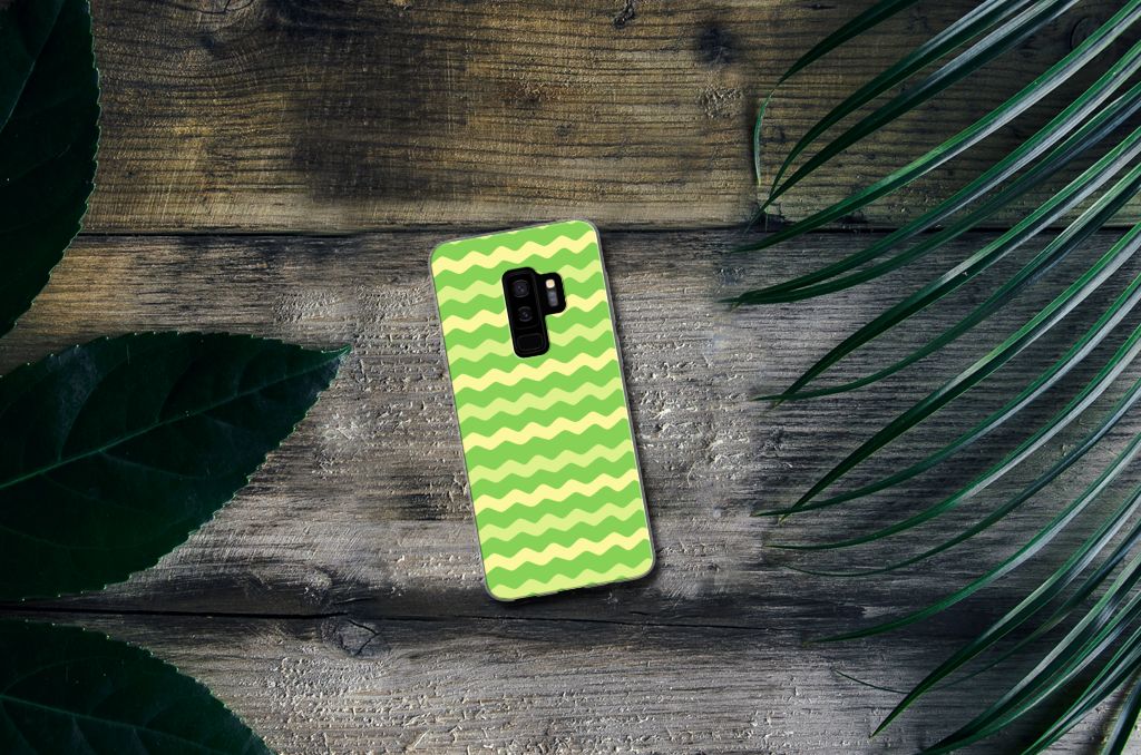 Samsung Galaxy S9 Plus TPU bumper Waves Green