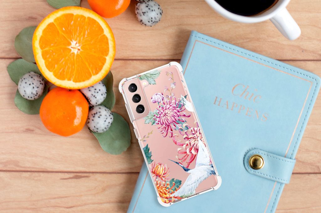 Samsung Galaxy S21 FE Case Anti-shock Bird Flowers B2C Telecom
