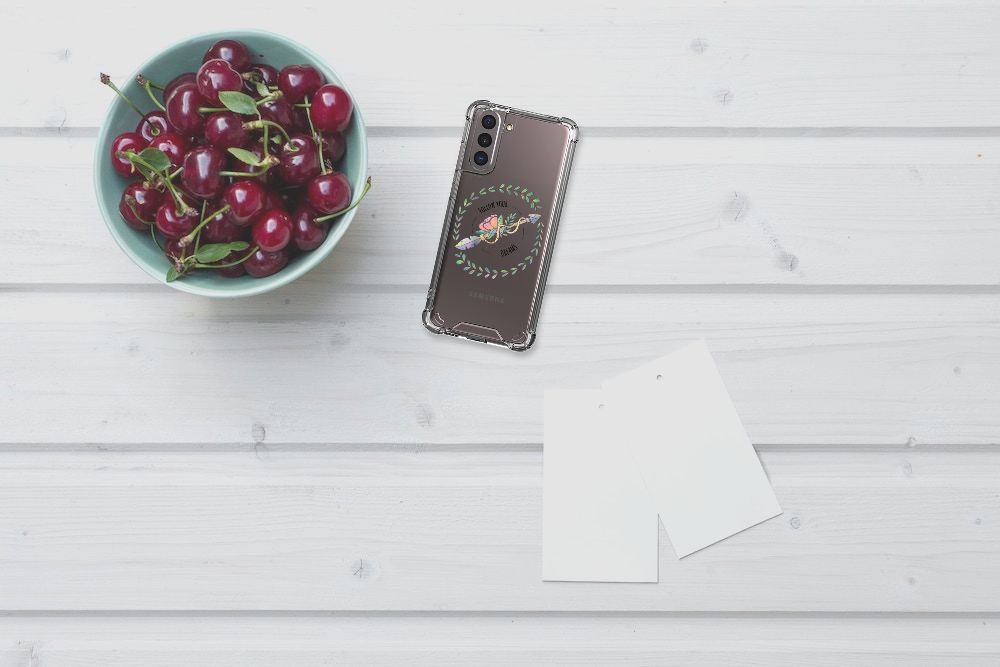 Samsung Galaxy S21 Stevig Bumper Hoesje Boho Dreams B2C Telecom