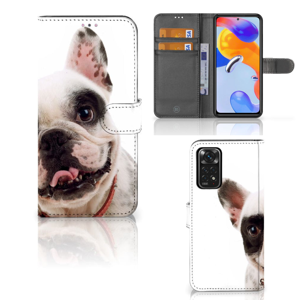 Xiaomi Redmi Note 11 Pro 5G/4G Telefoonhoesje met Pasjes Franse Bulldog
