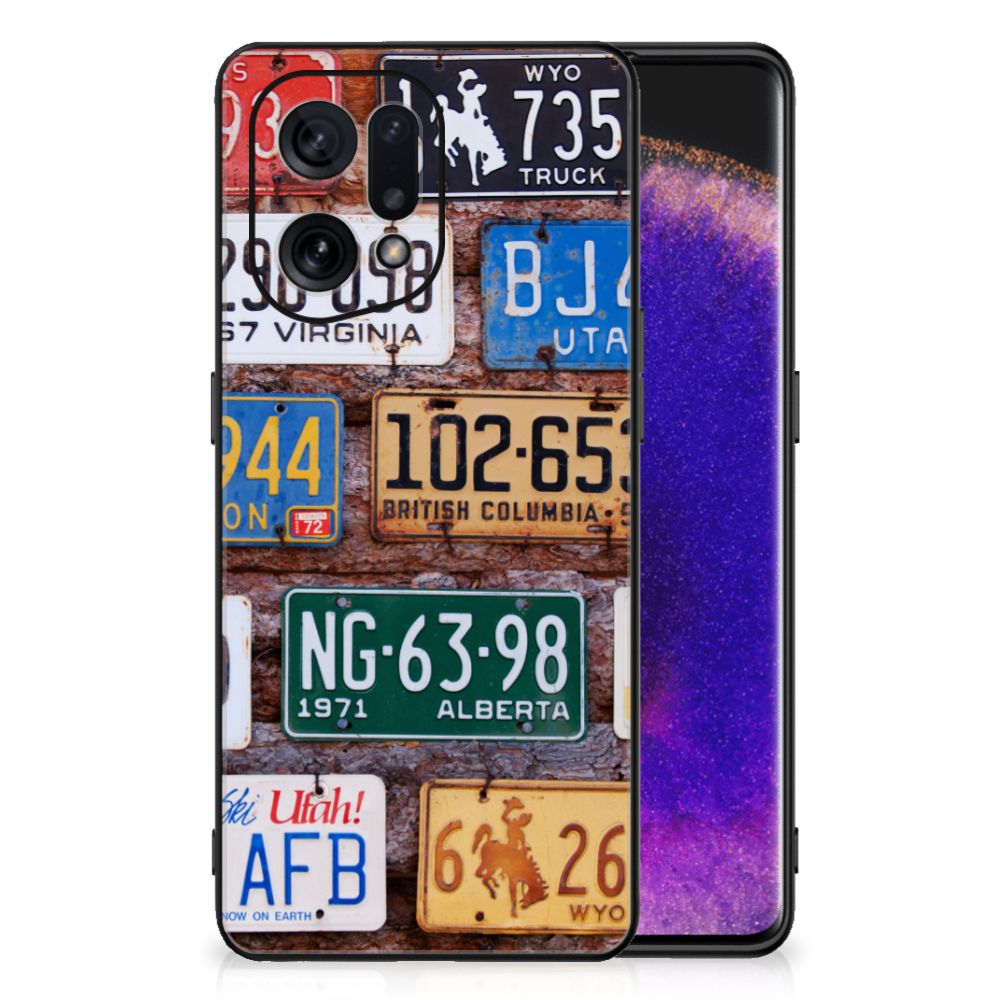 OPPO Find X5 Silicone Back Case Kentekenplaten