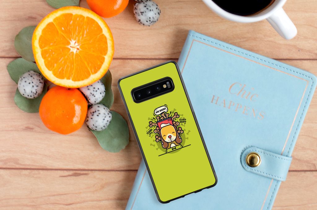 Samsung Galaxy S10+ Bumper Hoesje Doggy Biscuit B2C Telecom