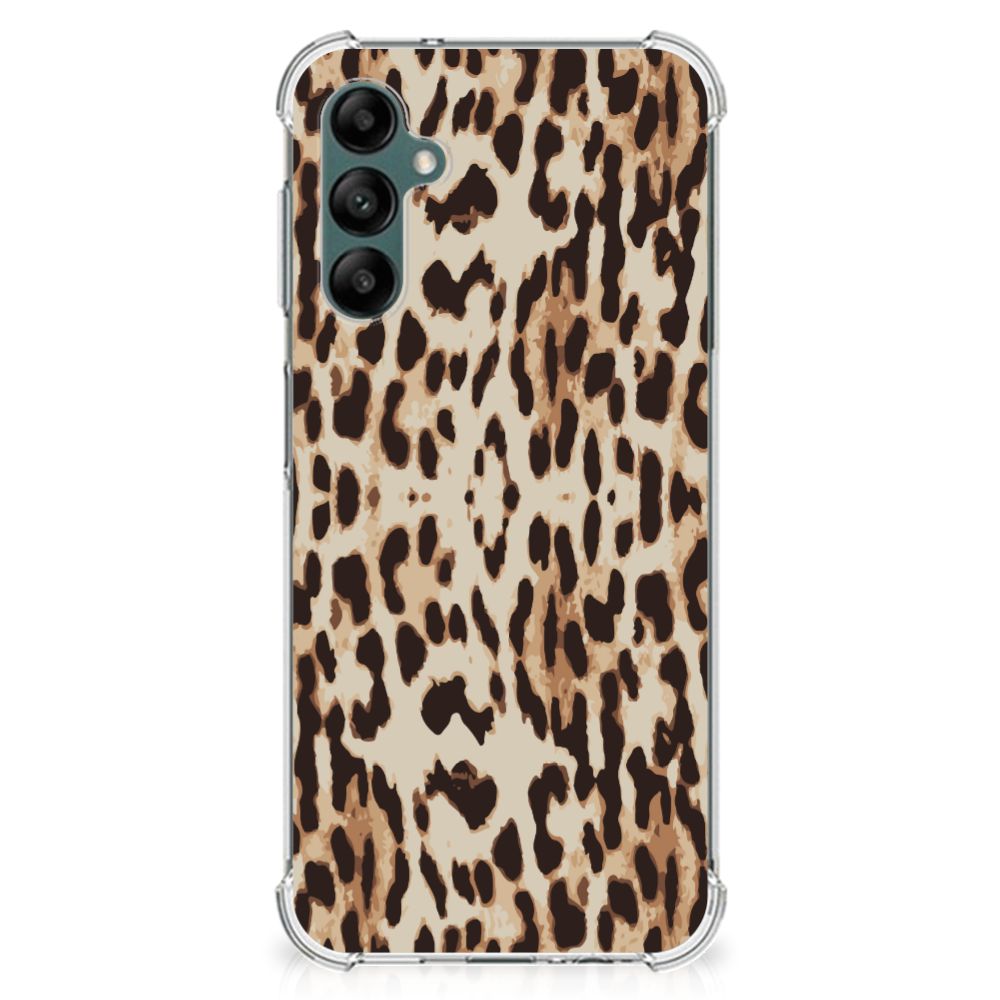 Samsung Galaxy A14 5G/4G Case Anti-shock Leopard design featuring stylish leopard print pattern.