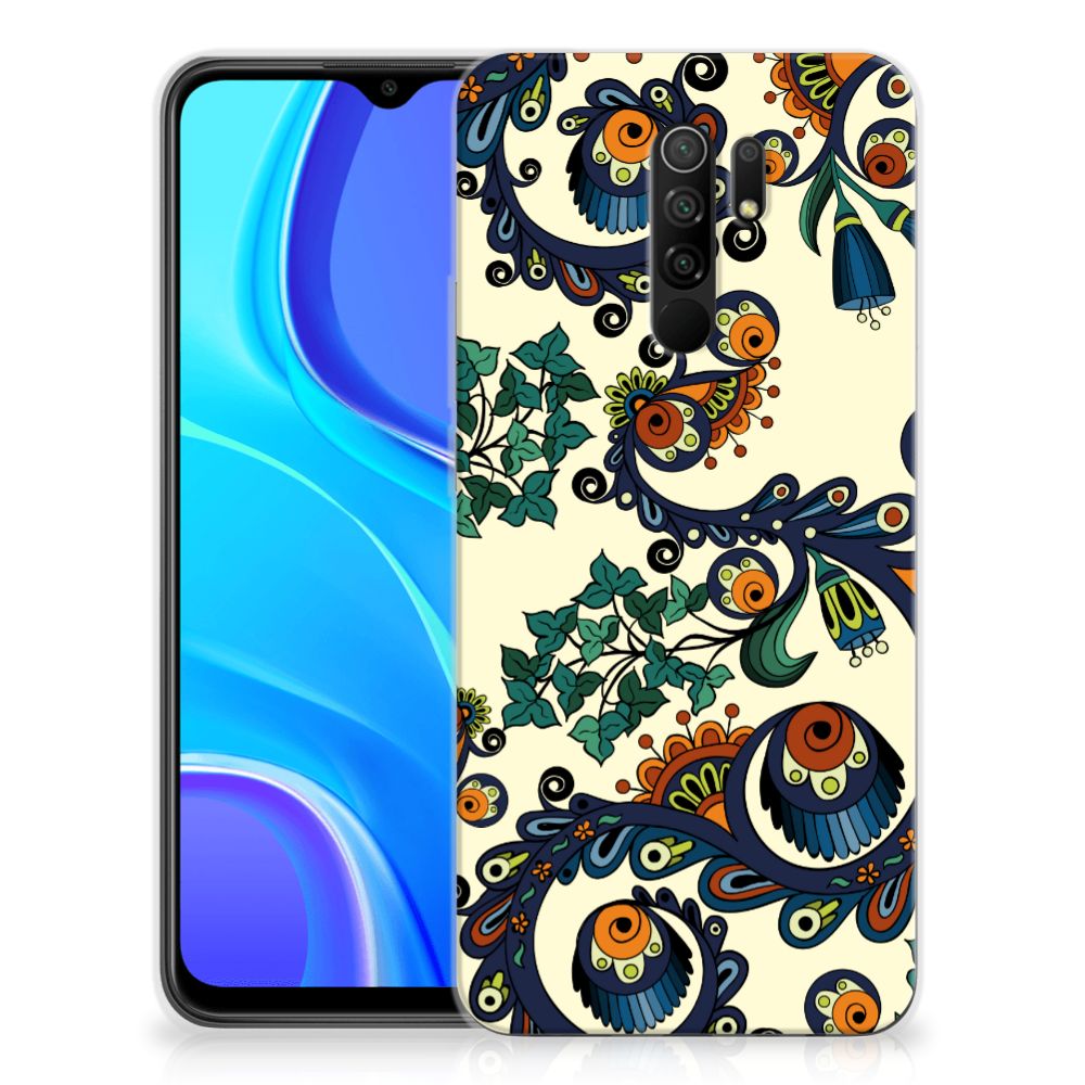 Siliconen Hoesje Xiaomi Redmi 9 Barok Flower B2C Telecom