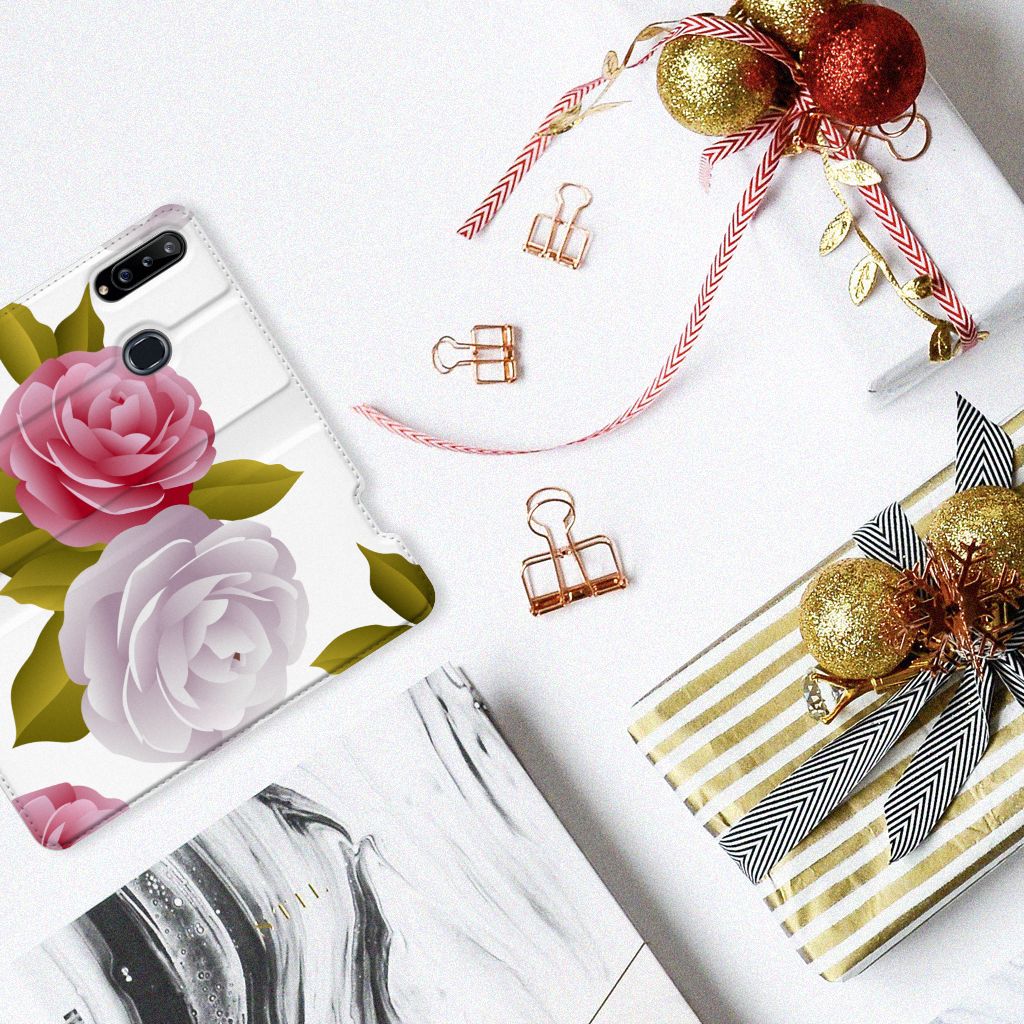 Samsung Galaxy A20s Smart Cover Roses - B2C Telecom