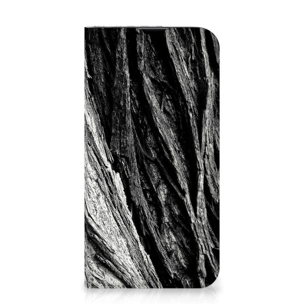 Book Wallet Case iPhone 13 Pro Boomschors Grijs - B2C Telecom