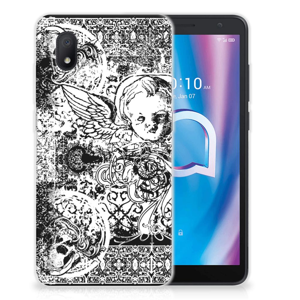 Silicone Back Case Alcatel 1B (2020) Skulls Angel
