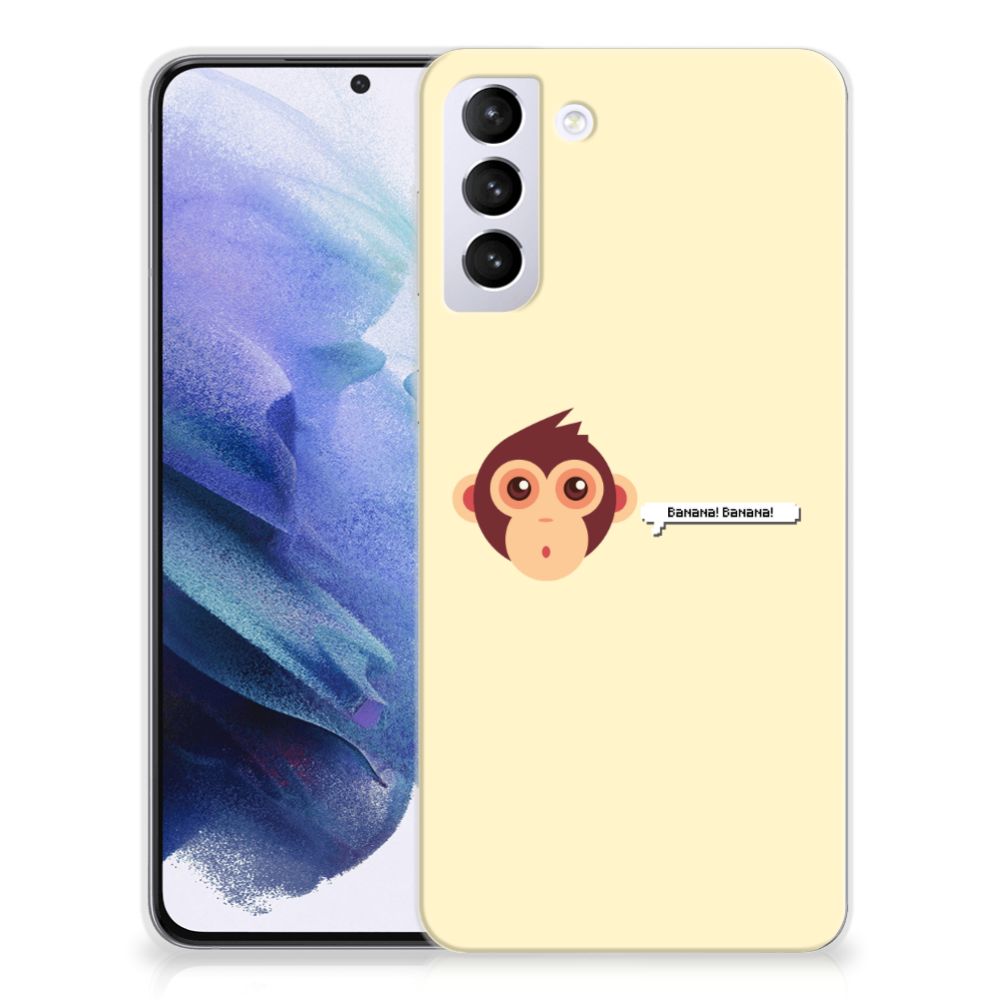 Samsung Galaxy S21 Plus Telefoonhoesje met Naam Monkey