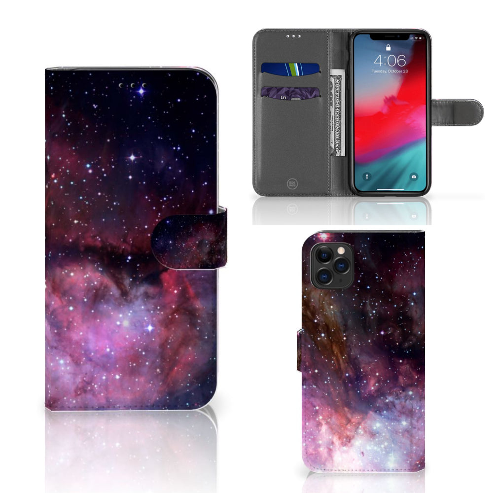Book Case voor Apple iPhone 11 Pro Max Galaxy