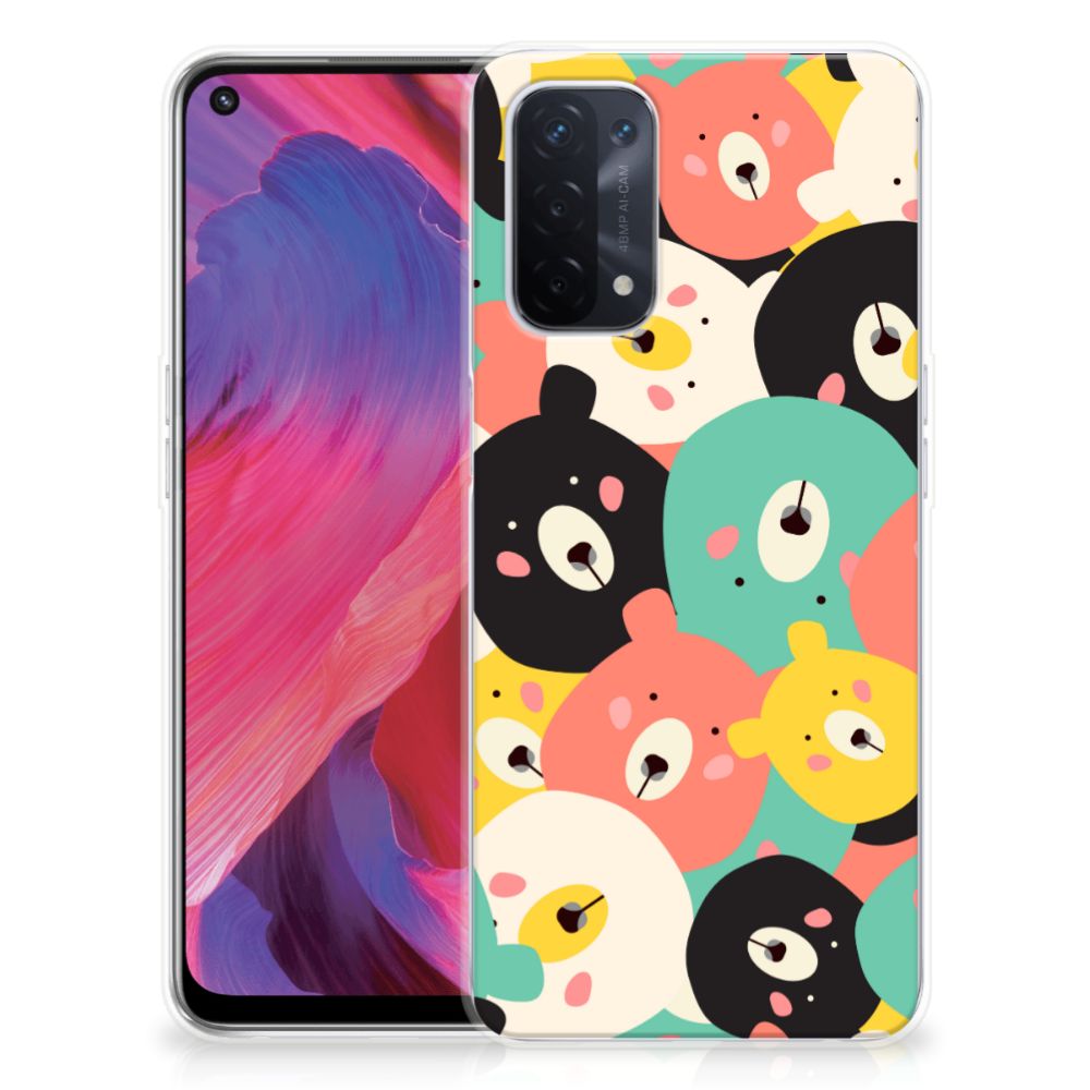 OPPO A93 5G Telefoonhoesje met Naam Bears