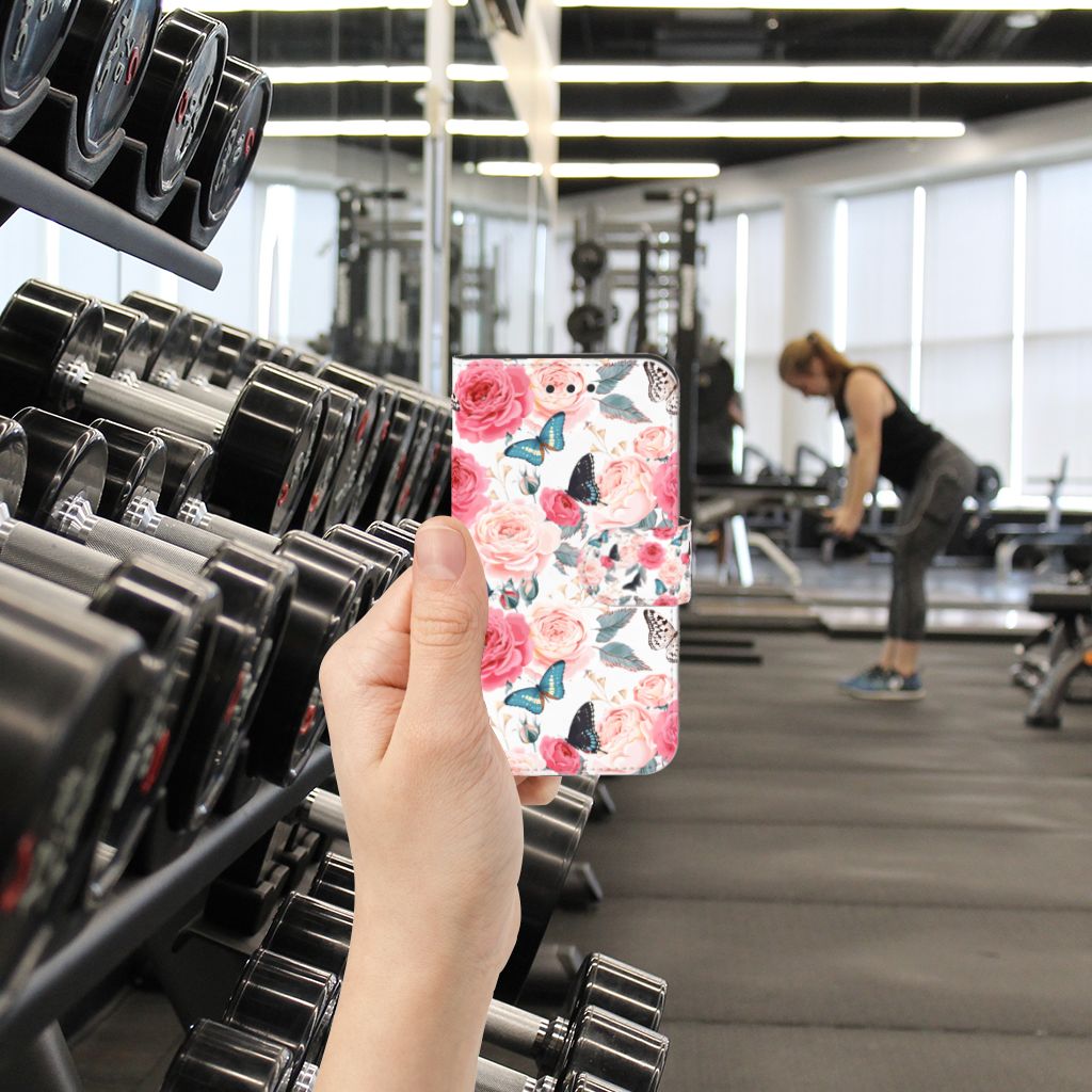 Samsung Galaxy Xcover 3 | Xcover 3 VE Hoesje Butterfly Roses