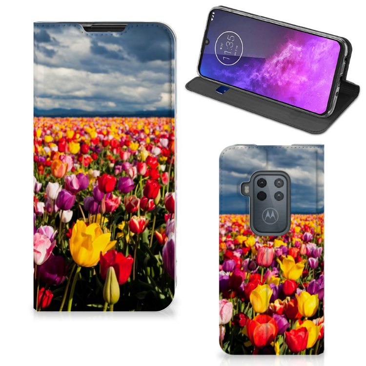 Motorola One Zoom Smart Cover Tulpen - B2C Telecom