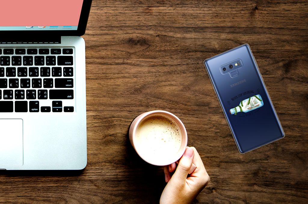Samsung Galaxy Note 9 Telefoonhoesje met Naam Boho Bottle