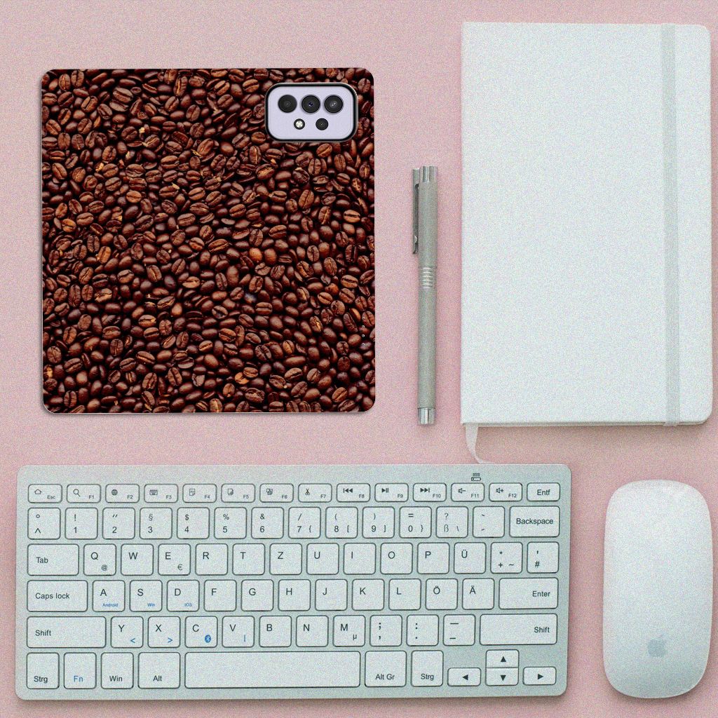 Samsung Galaxy A33 5G Flip Style Cover Koffiebonen - B2C Telecom