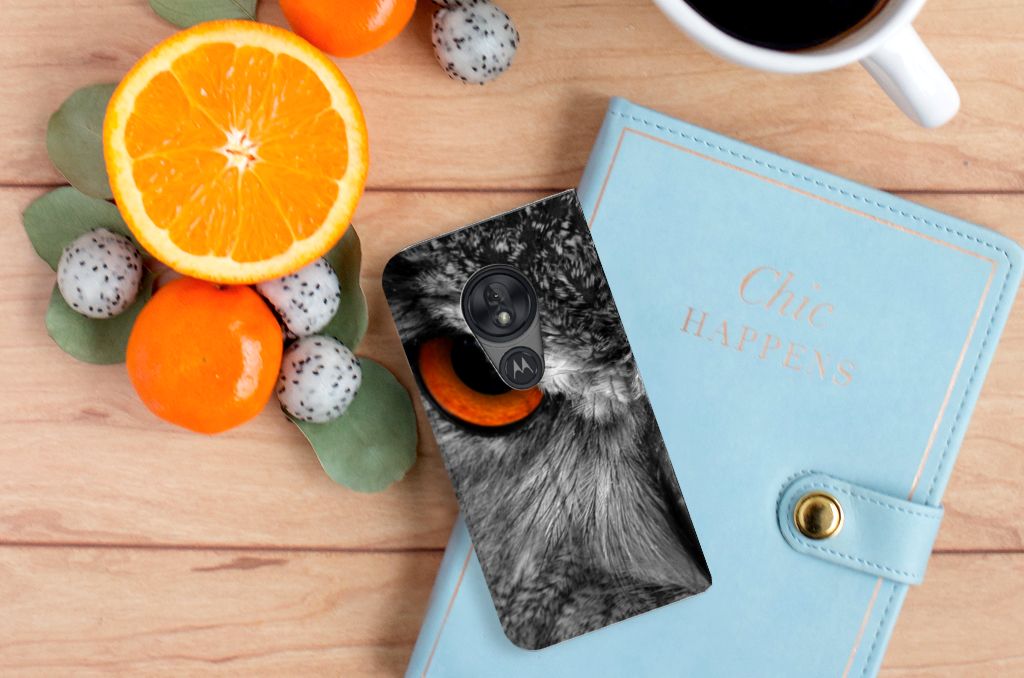 Motorola Moto G7 Play Hoesje maken Uil - B2C Telecom