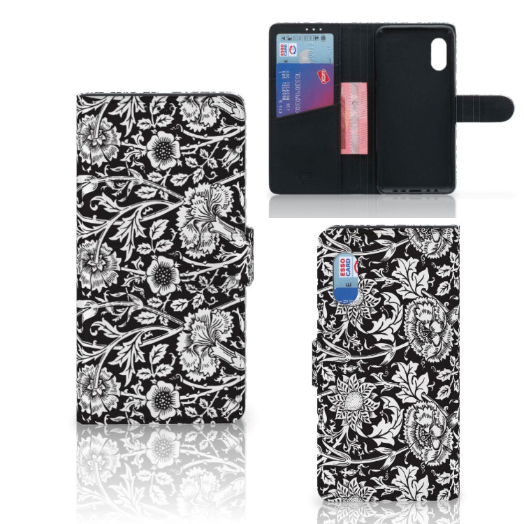 Samsung Xcover Pro Hoesje Black Flowers