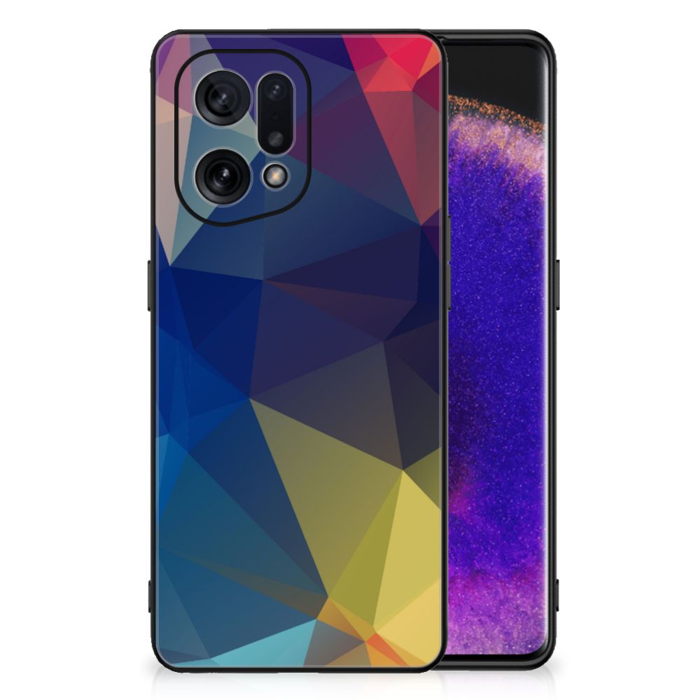 OPPO Find X5 Backcover Polygon Dark
