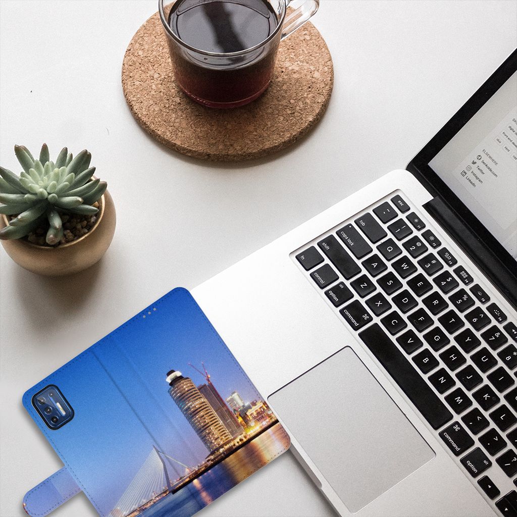 Motorola Moto G9 Plus Flip Cover Rotterdam
