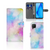 Hoesje Huawei P40 Lite Watercolor Light, unieke watercolor design met pastelkleuren en pasjeshouder.