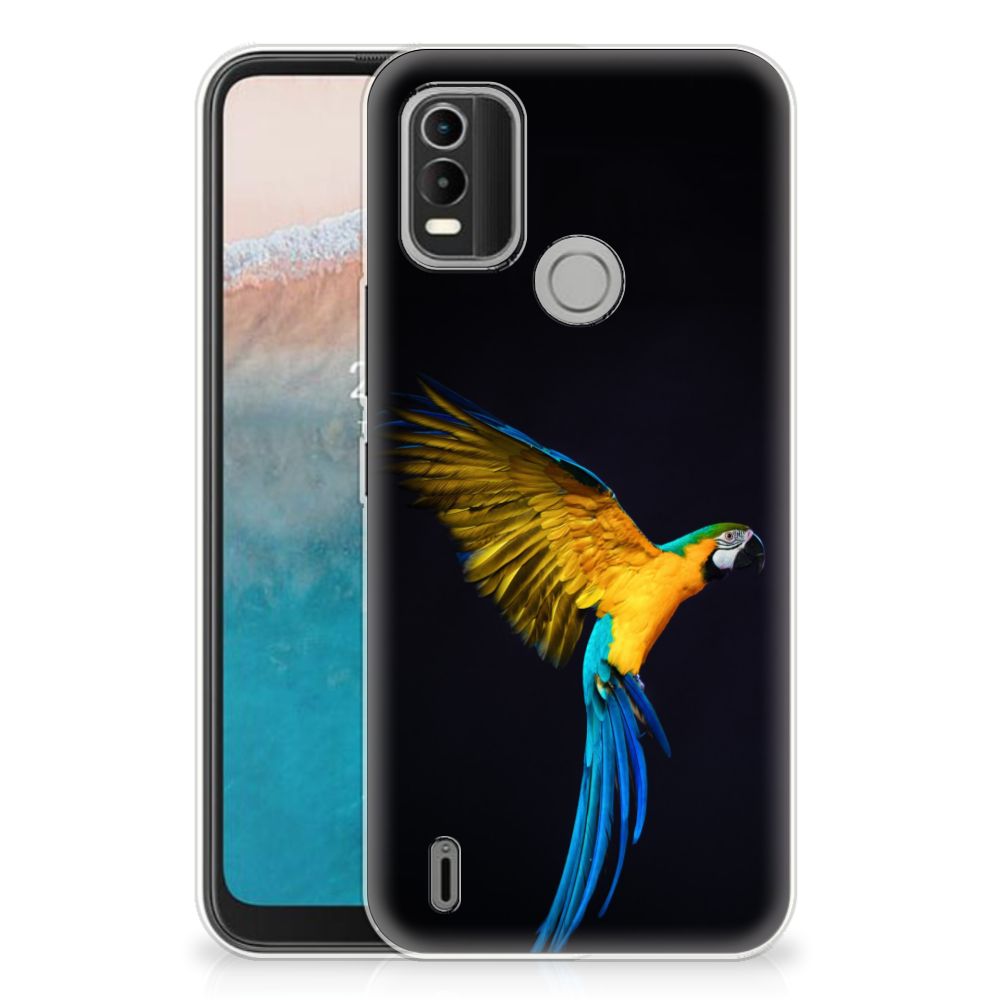 Nokia C21 Plus TPU Hoesje Papegaai