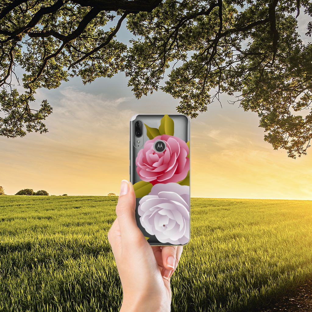 Motorola Moto E6 Plus TPU Case Roses
