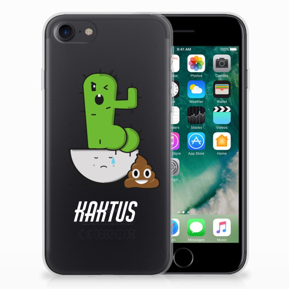 iPhone SE 2022 | SE 2020 | 8 | 7 Telefoonhoesje met Naam Cactus Poo