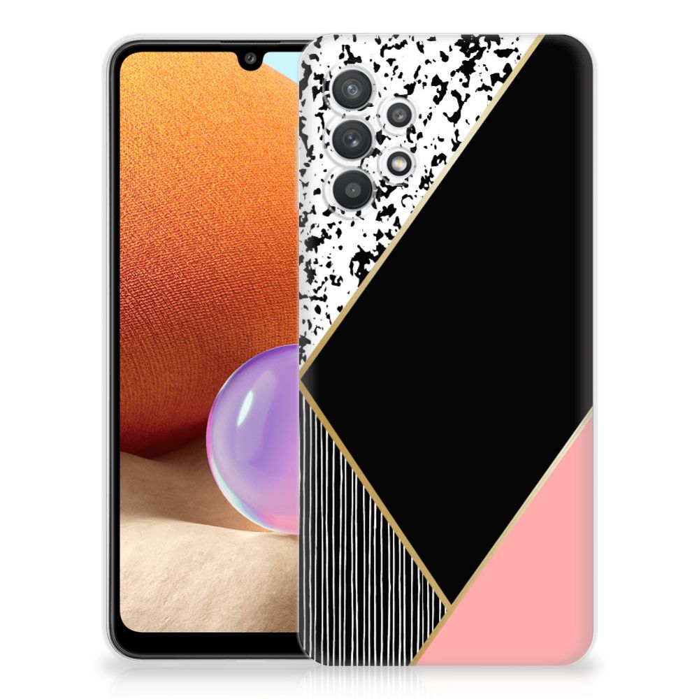 Samsung Galaxy A32 4G | A32 5G Enterprise Editie TPU Hoesje Zwart Roze Vormen B2C Telecom