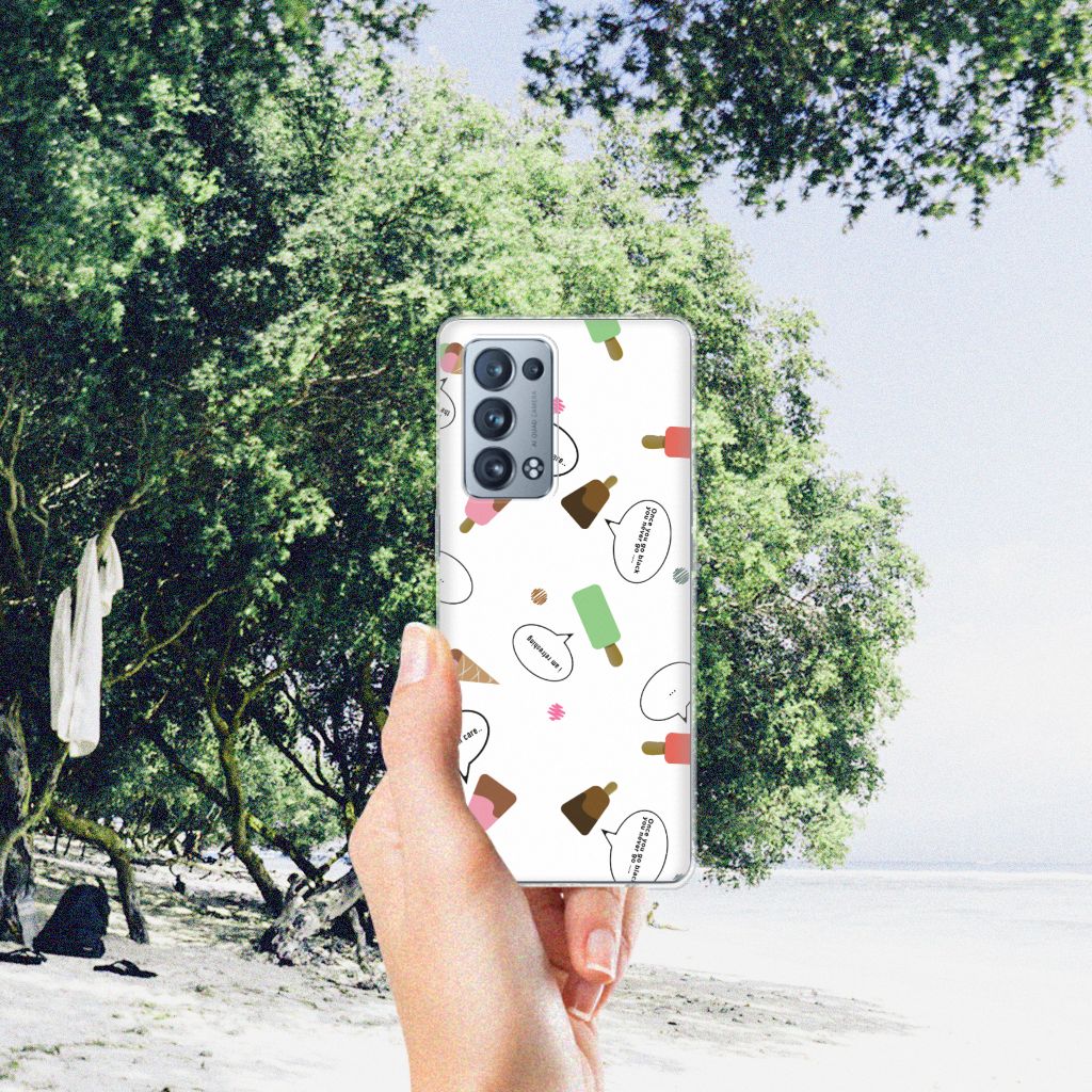 OPPO Reno 6 Pro Plus 5G Siliconen Case IJsjes B2C Telecom