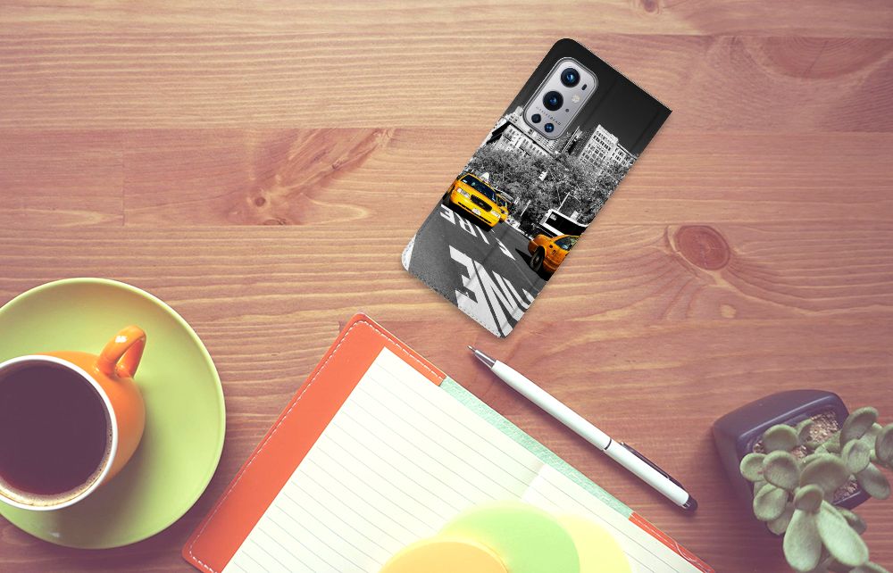 OnePlus 9 Pro Book Cover New York Taxi - B2C Telecom