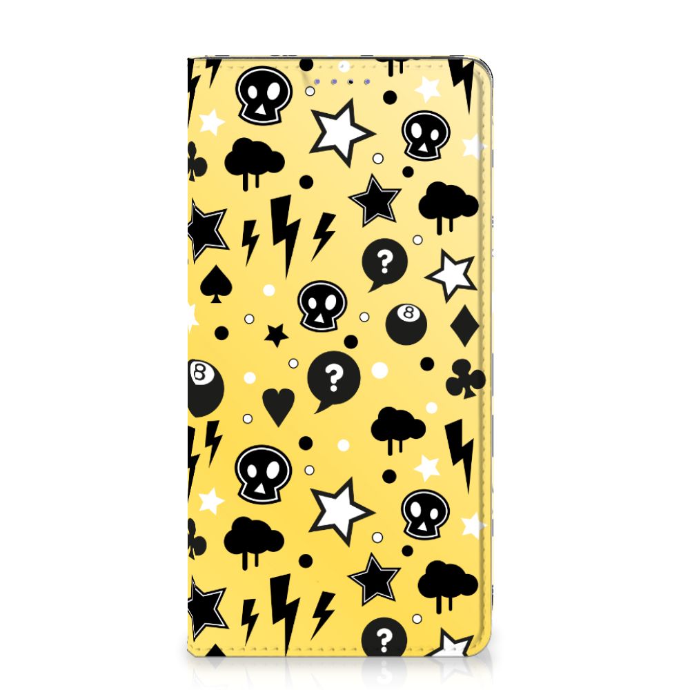Mobiel BookCase Samsung Galaxy A51 Punk Geel - B2C Telecom