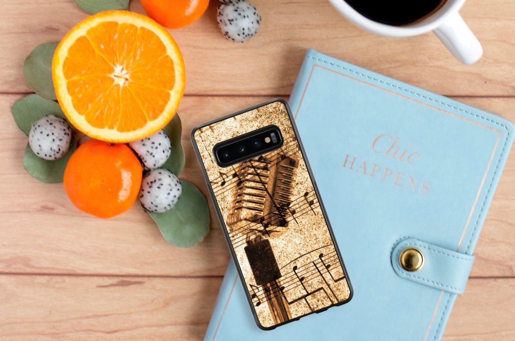 Samsung Galaxy S10+ Grip Case Bladmuziek B2C Telecom
