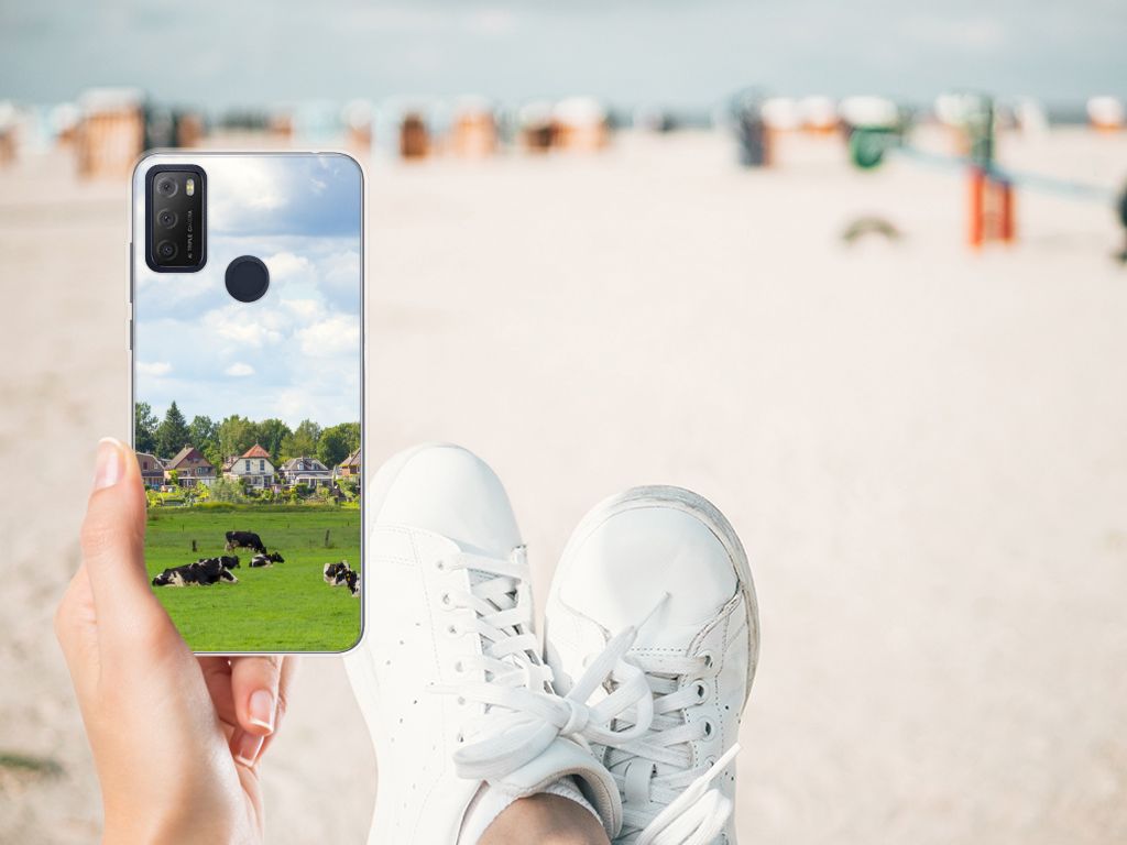 Alcatel 1S (2021) TPU Hoesje Koeien B2C Telecom