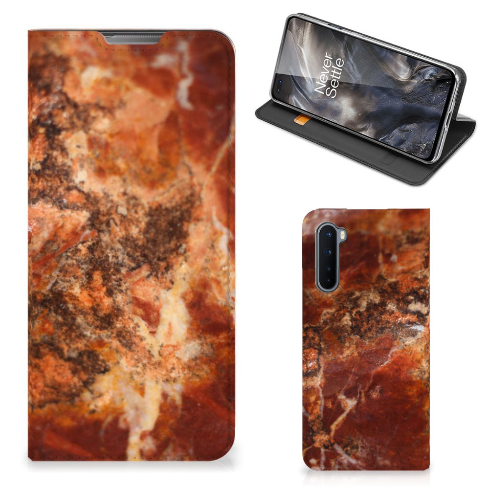 OnePlus Nord Standcase Marmer Bruin