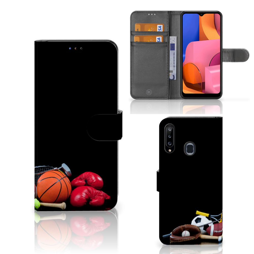 Samsung Galaxy A20s Wallet Case met Pasjes Sports