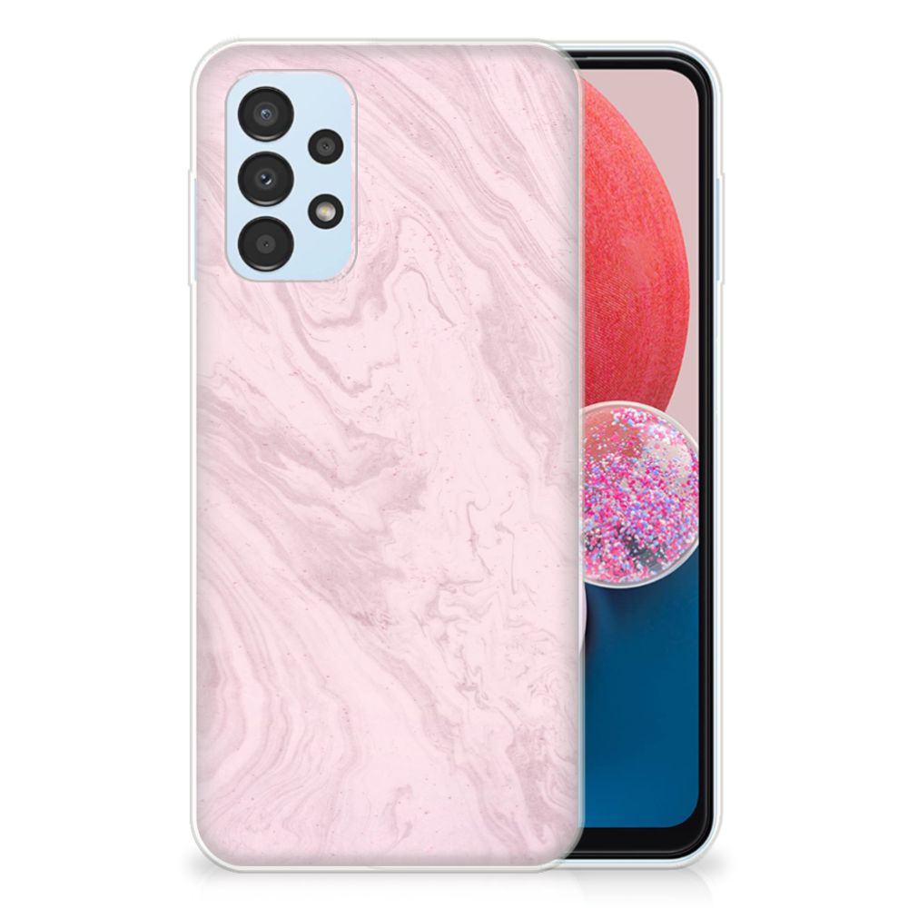 Samsung Galaxy A13 4G TPU Siliconen Hoesje Marble Pink B2C Telecom