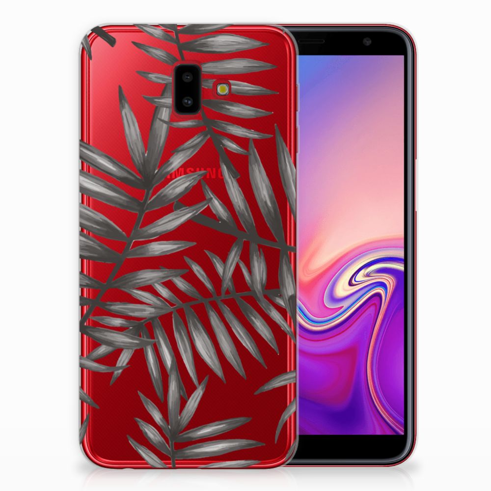 Samsung Galaxy J6 Plus (2018) TPU Case Leaves Grey