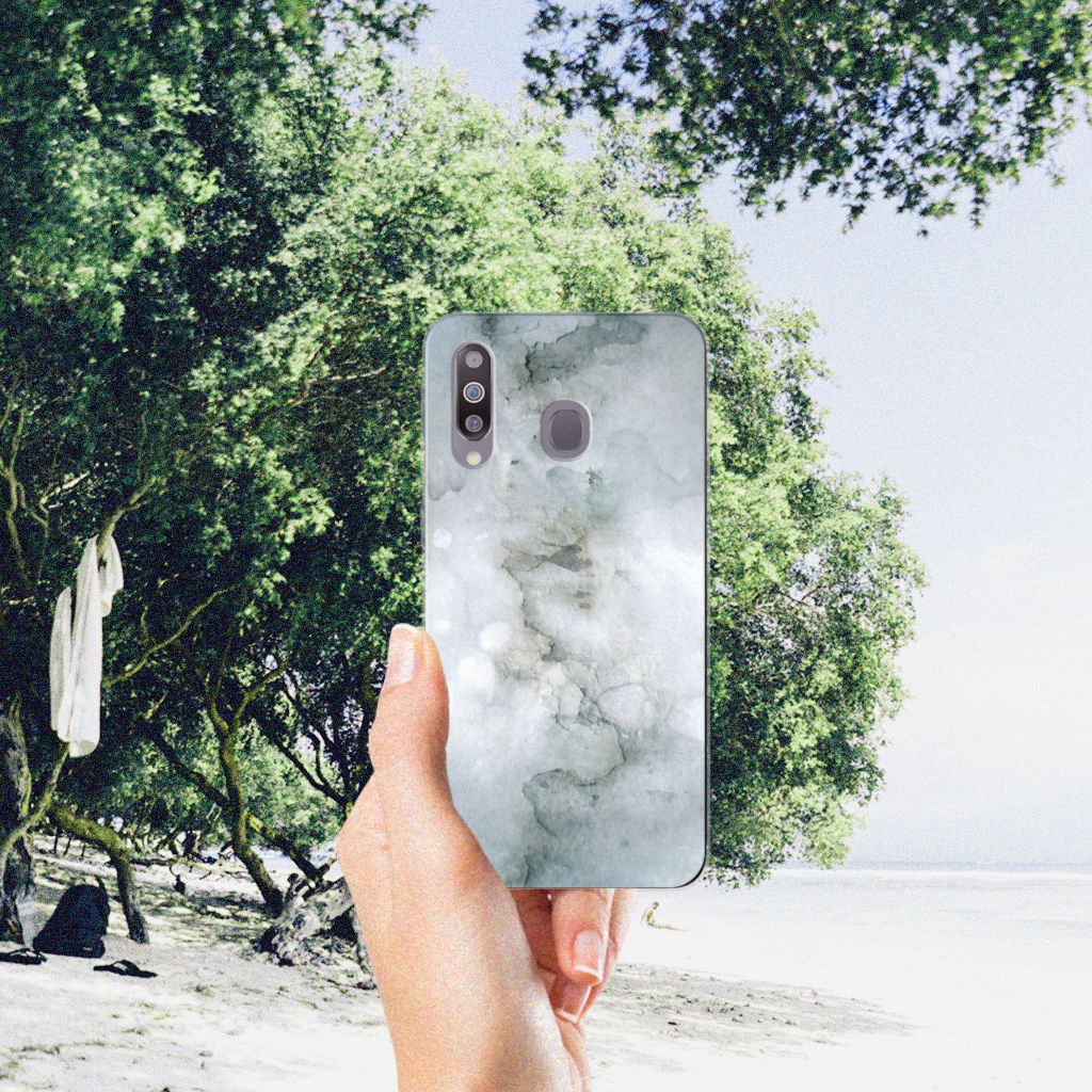 Hoesje maken Samsung Galaxy M30 Painting Grey