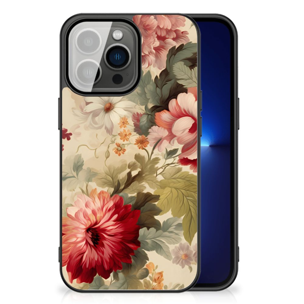Bloemen Hoesje voor iPhone 13 Pro Bloemen B2C Telecom